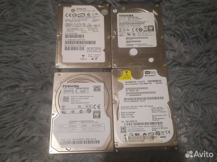 Жесткие диски HDD 2.5 для ноутбука
