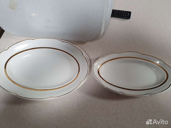 4 овальных блюда