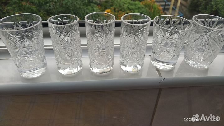 Хрустальные рюмки СССР
