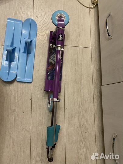 Самокат снегокат 2 в 1