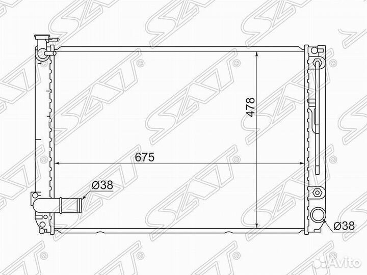 Радиатор toyota harrier /lexus RX350 2GR V6 3.5 06
