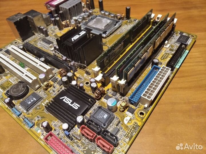 Мат. плата+процессор+память