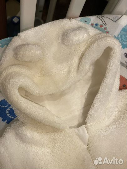 Комбинезон пушистый для новорожденного