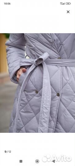 Пальто стёганое женское 42