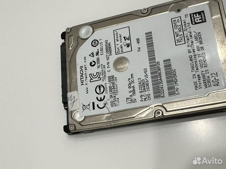 Hitachi hdd 2,5 1tb