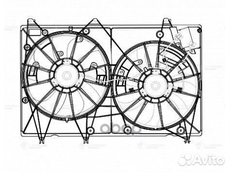 Вентилятор радиатора охлаждения toyota highlander