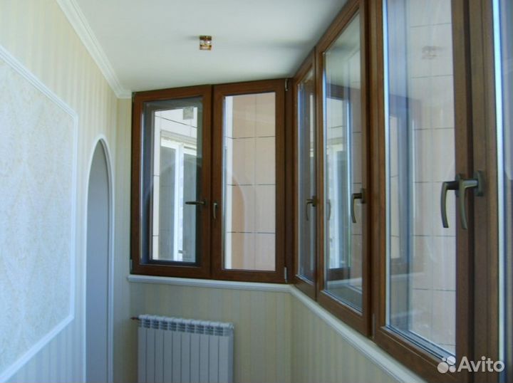 Остекление балконов и лоджий (теплое, холодное)