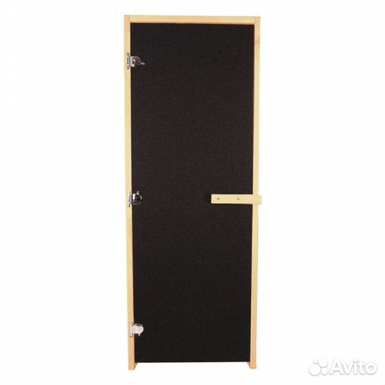 Дверь для Бани стекло Бронза black 190х70 везувий