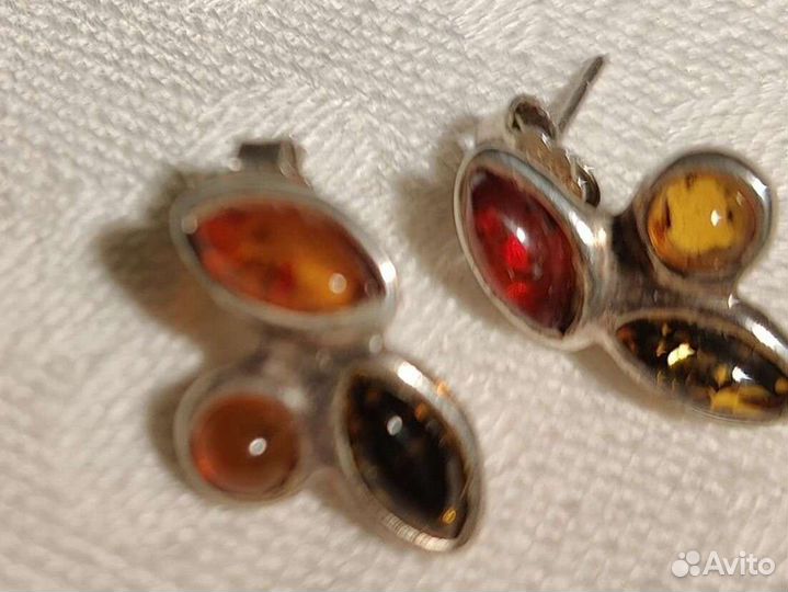 Серебряный браслет,серьги