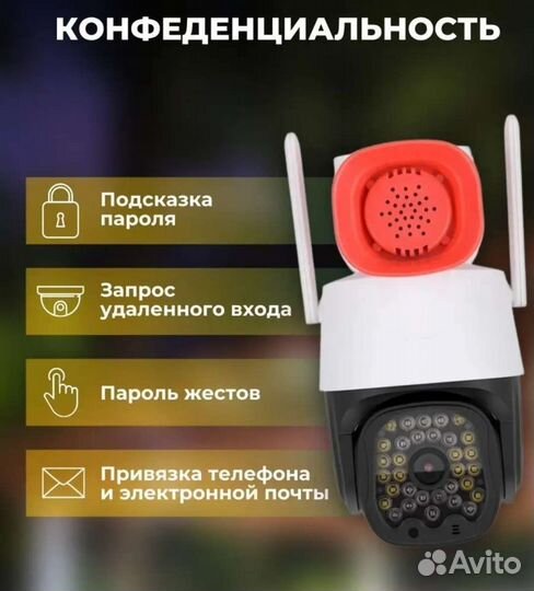 Уличная WiFi/4G камера с громкоговорителем
