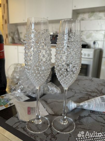 Изготовление свадебных бокалов