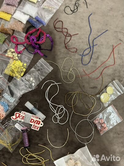 Набор для вышивания, рукоделий, бисер, трунцал