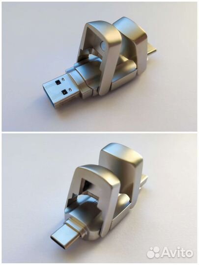 Флешка на 1Tb два разъёма Type-C / USB (террабайт)