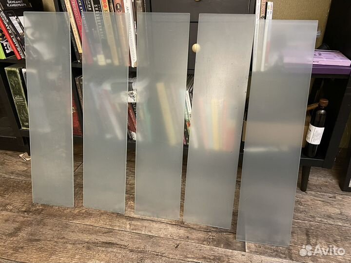 Полка стеклянная икея матовая