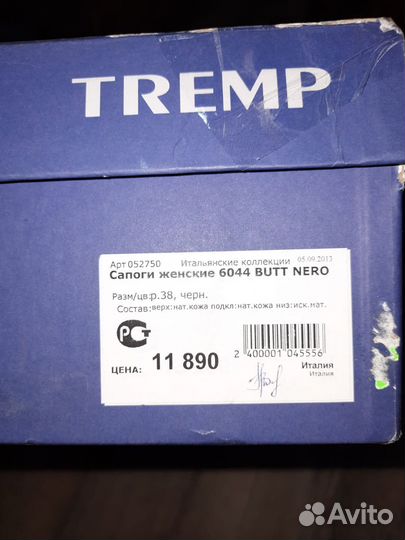 Сапоги tremp