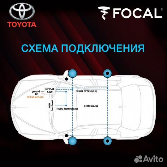 Focal,KIT Toyota Active 6x9,Комплект для замены шт