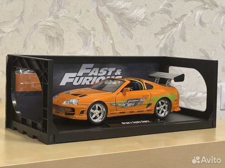 Модель авто Toyota Supra, fast, jada, 1:18