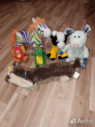 Детские мягкие игрушки пакетом