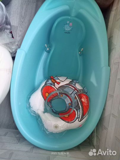 Ванночка для купания с горкой