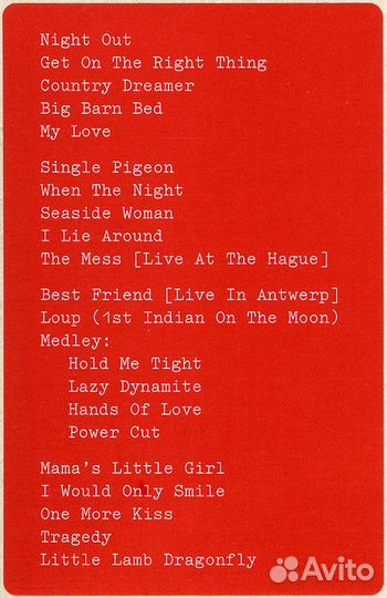 Виниловая пластинка McCartney, Paul, Red Rose Spee