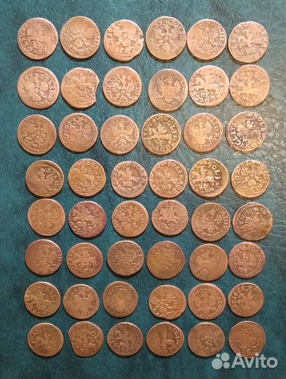 38 монет короля Яна-Казимира 1660-1667 гг. Польша