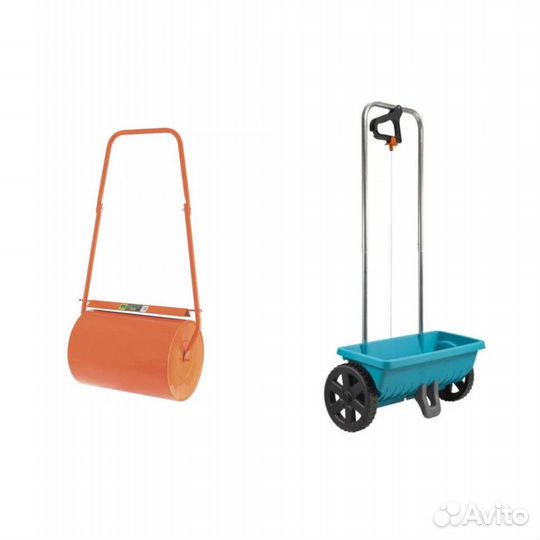 Каток и сеялка для газона