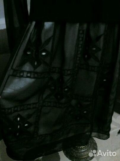 Платье комбинированное