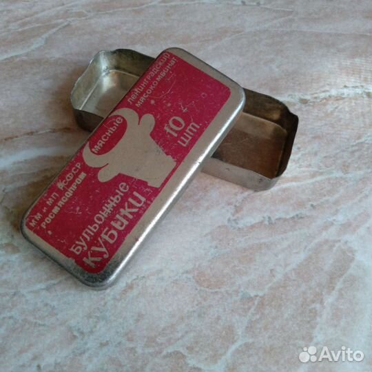 Упаковка от бульонных кубиков СССР