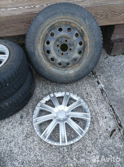 Колёса в сборе с декоративными колпаками r 14