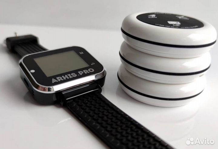 Кнопка вызова персонала, официанта, часы-пейджер