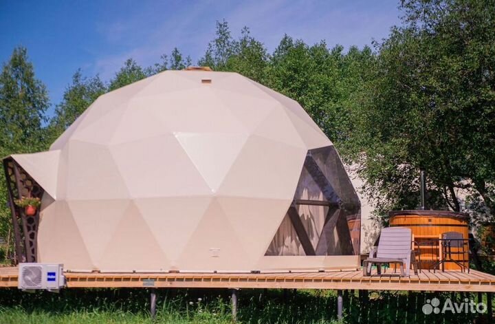 Сферический шатер, Глэмпинг диаметр 7м