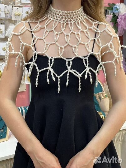 Бодичейн из жемчуга