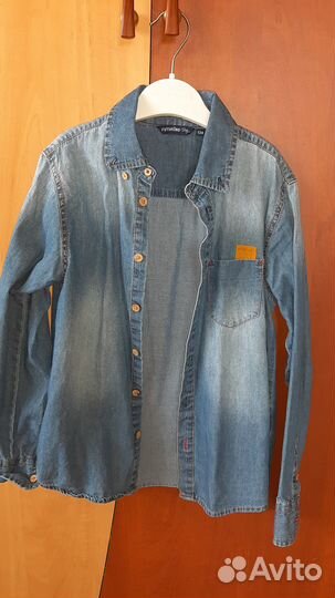 Рубашка джинсовая для мальчика