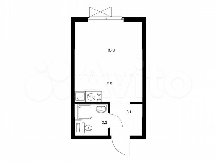 Квартира-студия, 22 м², 16/17 эт.