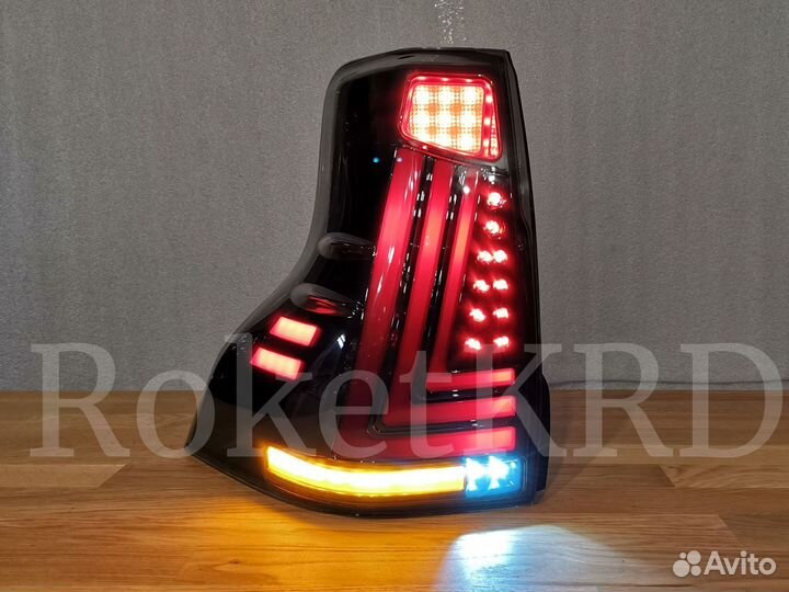 Задние фонари prado 150 Стиль Lexus Дымчат