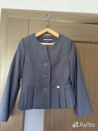 Школьная форма пиджак Рост 128 Серый