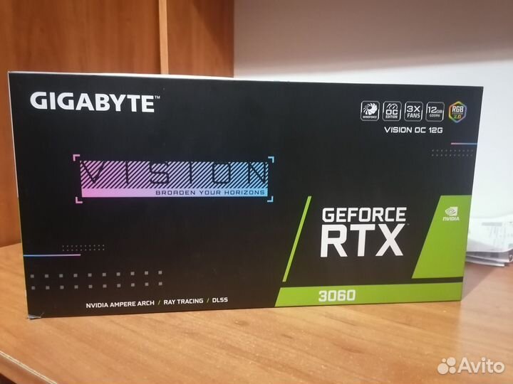 Видеокарта geforce rtx 3060 vision oc 12 g