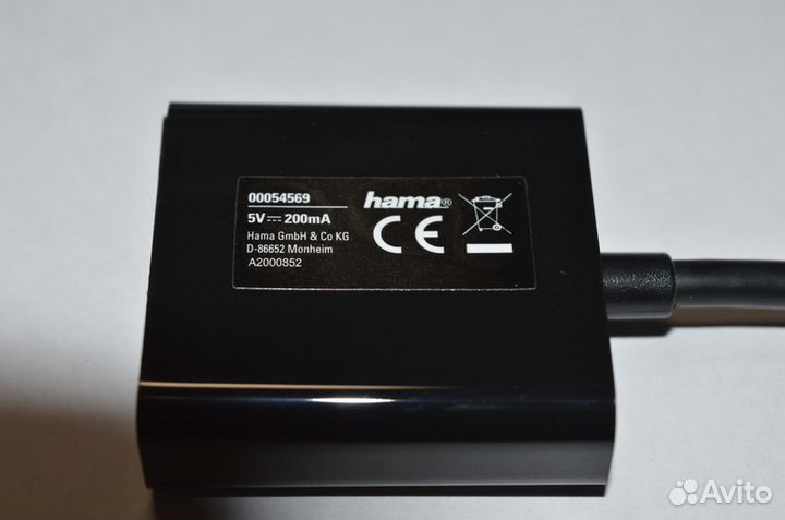 Адаптер Hama hdmi VGA (к видеокартам и мониторам)