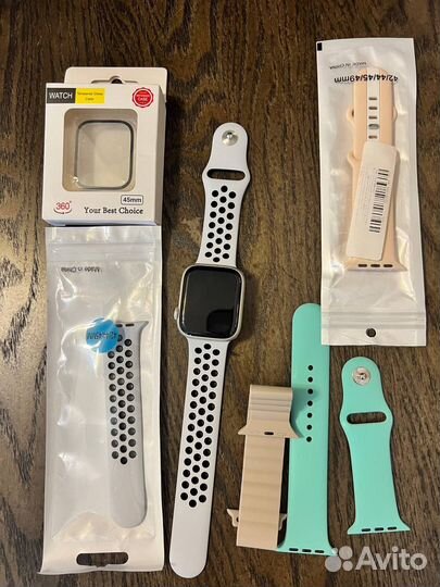 Часы apple watch 7 45 mm nike