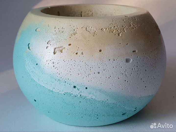 Декор из бетона. Подсвечники. Предметы интерьера