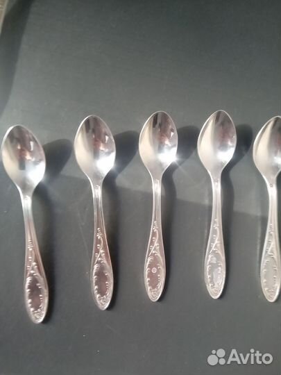 Мельхиоровые чайные и кофейные ложки