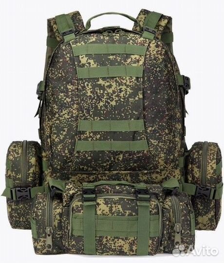Рюкзак тактический 55л туристический военный 4 в 1
