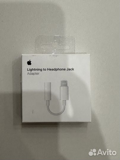 Переходник apple lightning to 3.5mm headphone