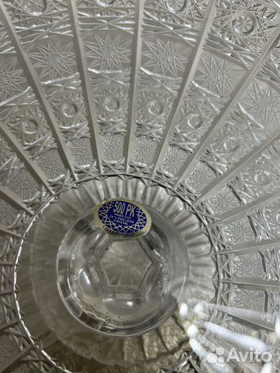 Посуда чешский хрусталь снежинка