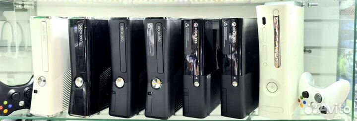 Xbox 360 Е, Slim 250Г freeboot 150 игр+ретро игры