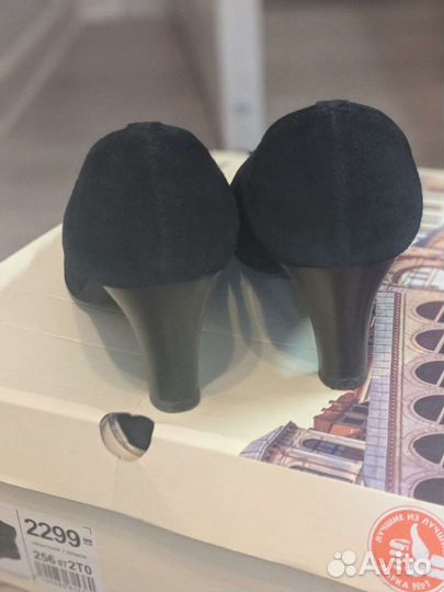 Туфли женские замшевые