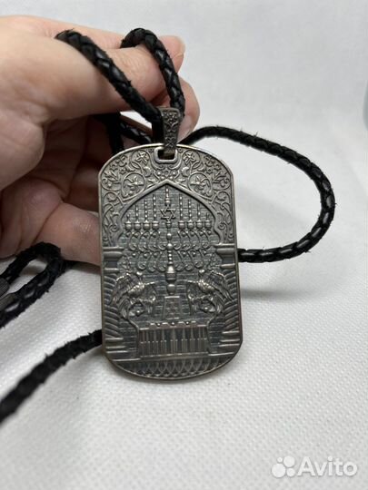 Мужской кулон жетон из серебра maximillian silver