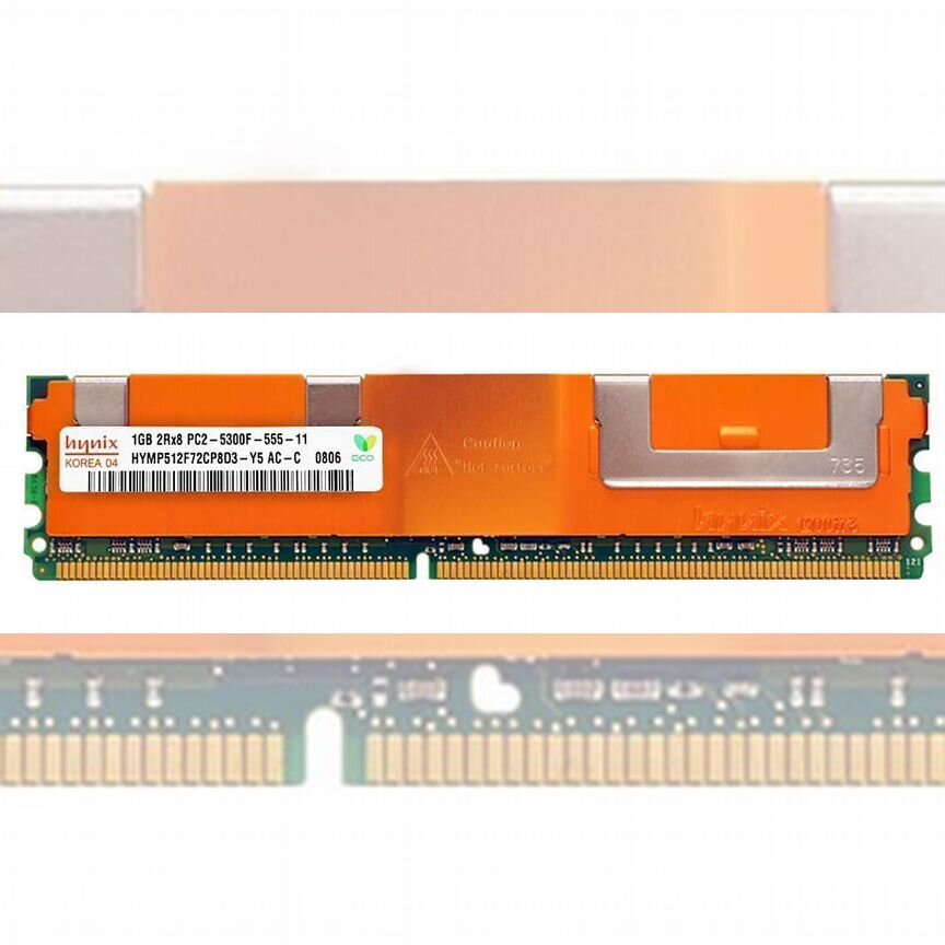 [HYMP512F72CP8D3-Y5] Оперативная Память Hynix Ddr2 Hymp512f72cp8d3-Y5
