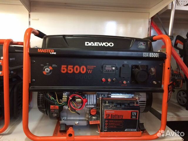 Бензиновый генератор daewoo GDA 6500E