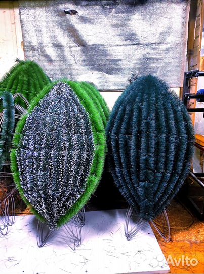 Ритуальный фон, венки, каркасы. Ерш Елка. Оптом